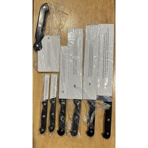 Ronco 7 Pc Showtime Six Star Plus Professional Stainless Steel Knife New Set